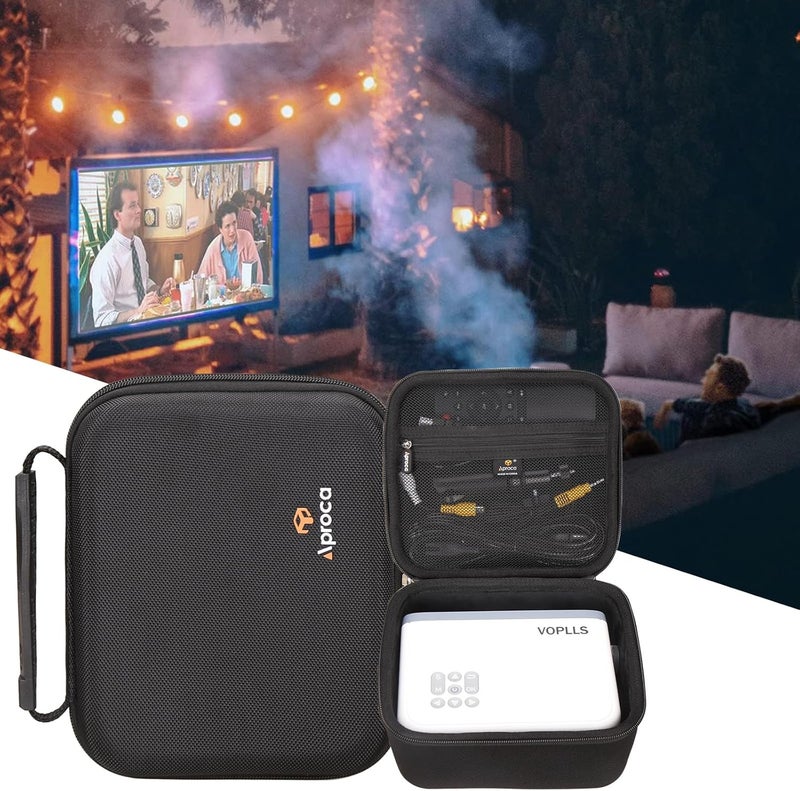 Aproca Projector Case Compatible with VOPLLS Mini Projector 1080P Full HD Supported Video Projector, Portable Storage Bag for Projector Accessories - Image 4